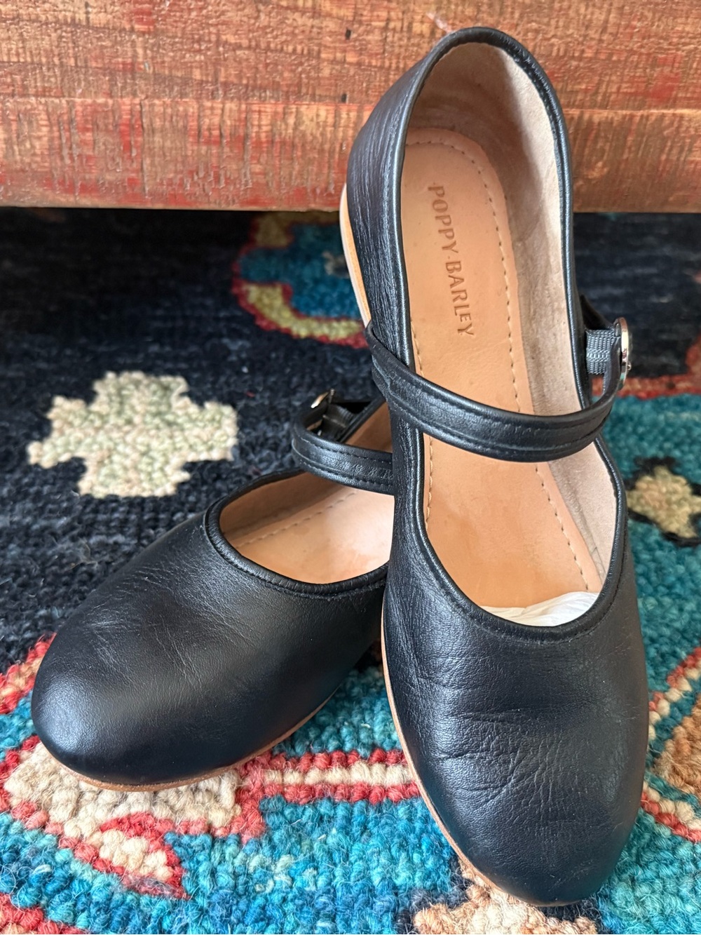 Poppy Barley Handcrafted - The Modern-Day Mary Jane. Worn once. Gorgeous! Sz 10 - Picture 3 of 5